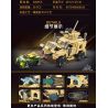 MINGDI LEIBAO K0638 0638 non  COMBO PHÓNG XE BỌC THÉP PHÒNG THỦ MÌN bộ đồ chơi xếp lắp ráp ghép mô hình Military Army ANTI-MINE ARMORED VEHICLE Quân Sự Bộ Đội 406 khối