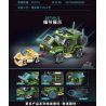 MINGDI LEIBAO K0637 0637 non  TỔ HỢP PHÓNG XE ĐẶC BIỆT BẢO VỆ CAO 4X4 bộ đồ chơi xếp lắp ráp ghép mô hình Military Army 4X4 HIGH PROTECTION SPECIAL VEHICLES Quân Sự Bộ Đội 406 khối
