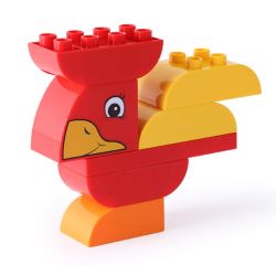 DUBIE 144 non  CHIM VUI bộ đồ chơi xếp lắp ráp ghép mô hình Pre-School FASCINATING BIRD Mẫu Giáo 7 khối