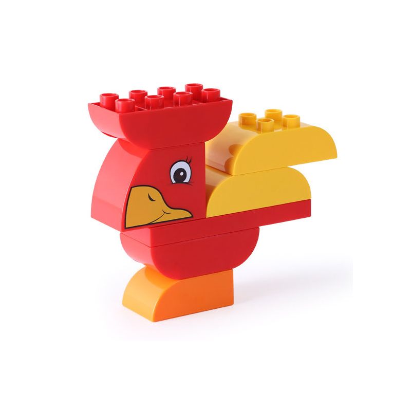 DUBIE 144 non  CHIM VUI bộ đồ chơi xếp lắp ráp ghép mô hình Pre-School FASCINATING BIRD Mẫu Giáo 7 khối