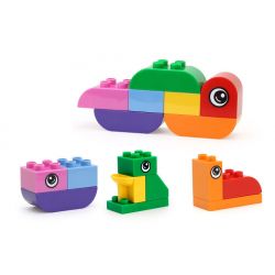 DUBIE 140 non  SỰ PHÁT TRIỂN CỦA SÂU BƯỚM bộ đồ chơi xếp lắp ráp ghép mô hình Pre-School CATERPILLAR GROWTH Mẫu Giáo 17 khối