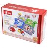 DUBIE 410 non  CÂU ĐỐ GIAO THÔNG VÀ ĐỘNG VẬT bộ đồ chơi xếp lắp ráp ghép mô hình Pre-School TRAFFIC & ANIMAL PUZZLE Mẫu Giáo 176 khối