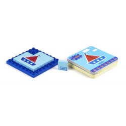 DUBIE 410 non  CÂU ĐỐ GIAO THÔNG VÀ ĐỘNG VẬT bộ đồ chơi xếp lắp ráp ghép mô hình Pre-School TRAFFIC & ANIMAL PUZZLE Mẫu Giáo 176 khối