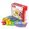 DUBIE 311 non  CÂU ĐỐ GIAO THÔNG bộ đồ chơi xếp lắp ráp ghép mô hình Pre-School TRANSPORT PUZZLE Mẫu Giáo 88 khối