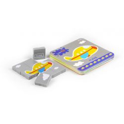 DUBIE 311 non  CÂU ĐỐ GIAO THÔNG bộ đồ chơi xếp lắp ráp ghép mô hình Pre-School TRANSPORT PUZZLE Mẫu Giáo 88 khối