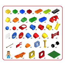 DUBIE 520 non  THIÊN ĐƯỜNG ỐNG bộ đồ chơi xếp lắp ráp ghép mô hình Pre-School Mẫu Giáo 63 khối