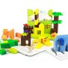 DUBIE 541 non  VƯỜN BÁCH THÚ bộ đồ chơi xếp lắp ráp ghép mô hình Pre-School ZOO Mẫu Giáo 100 khối