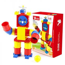 DUBIE 420 non  ROBOT TRÒ CHƠI ỐNG bộ đồ chơi xếp lắp ráp ghép mô hình Pre-School Mẫu Giáo 40 khối