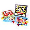 DUBIE 405 non  CÂU ĐỐ TƯ DUY HÌNH HỌC bộ đồ chơi xếp lắp ráp ghép mô hình Pre-School GEOMETRIC THINKING PUZZLE Mẫu Giáo 208 khối