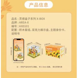 AREA-X AX0101 0101 non  HỘP CẢM HỨNG HOA HƯỚNG DƯƠNG TÌNH YÊU LÀ ÁNH NẮNG bộ đồ chơi xếp lắp ráp ghép mô hình BORN TO LOVE SUNSHINE