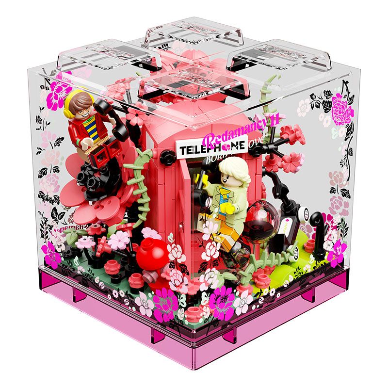 AREA-X AX0099 0099 non  HỘP CẢM HỨNG HOA MẪU ĐƠN YÊU THƯƠNG SẺ CHIA bộ đồ chơi xếp lắp ráp ghép mô hình BORN TO LOVE REDAMANCY