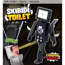 S1188 1188 non  TOILET MAN XÂM LƯỢC 4 MẪU bộ đồ chơi xếp lắp ráp ghép mô hình Movie & Game SKIBIDI TOILET Phim Và Trò Chơi 671 khối