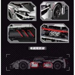 QIANMAI QM00054 00054 non  SIÊU XE BA NGHÌN NĂM tỷ lệ 1:14 bộ đồ chơi xếp lắp ráp ghép mô hình  SUPERCAR Kỹ Thuật Công Nghệ Cao Mô Hình Phương Tiện 1278 khối
