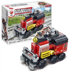 BRUCCO BLK-070 KAI GAO LE BB010 non  CHIẾN BINH ĐƯỜNG SẮT TÀU TẤN CÔNG bộ đồ chơi xếp lắp ráp ghép mô hình RAILWAY WARRIORS 813 khối