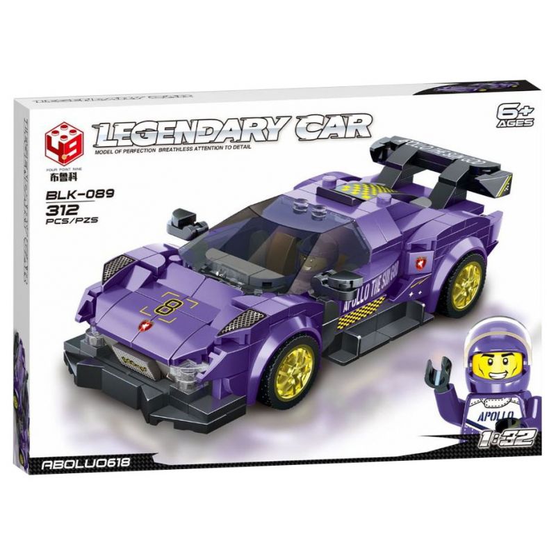 BRUCCO BLK-089 RC-189 non  APOLLO tỷ lệ 1:32 bộ đồ chơi xếp lắp ráp ghép mô hình Speed Champions Racing Cars Đua Xe Công Thức 312 khối