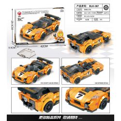 BRUCCO BLK-087 RC-187 non  CHEVROLET ZRI tỷ lệ 1:32 bộ đồ chơi xếp lắp ráp ghép mô hình Speed Champions Racing Cars CORVETTE ZRI Đua Xe Công Thức 326 khối