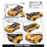 BRUCCO BLK-087 RC-187 non  CHEVROLET ZRI tỷ lệ 1:32 bộ đồ chơi xếp lắp ráp ghép mô hình Speed Champions Racing Cars CORVETTE ZRI Đua Xe Công Thức 326 khối