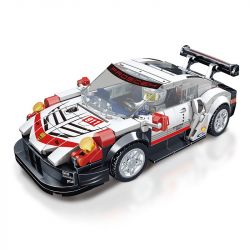 BRUCCO BLK-065 RC-165 non  PORSCHE 911 tỷ lệ 1:32 bộ đồ chơi xếp lắp ráp ghép mô hình Speed Champions Racing Cars Đua Xe Công Thức 314 khối