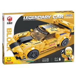 BRUCCO BLK-078 RC-178 non  DODGE VIPER tỷ lệ 1:32 bộ đồ chơi xếp lắp ráp ghép mô hình Speed Champions Racing Cars LEGENDARY CAR Đua Xe Công Thức 308 khối