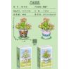 MANGE TECHNOLOGY 9135 non  CHẬU CÂY DỄ THƯƠNG CẬU BÉ GẤU CHÚ CHÓ CON ĐANG THƯỞNG HOA bộ đồ chơi xếp lắp ráp ghép mô hình Creator BONSAI Sáng Tạo 172 khối