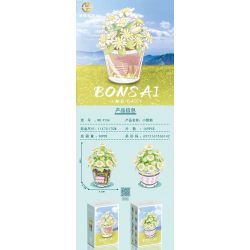 MANGE TECHNOLOGY 9134 non  CHẬU CÂY DỄ THƯƠNG BÔNG CÚC NHỎ Ở GÓC CÔNG VIÊN bộ đồ chơi xếp lắp ráp ghép mô hình Creator BONSAI Sáng Tạo 169 khối