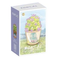 MANGE TECHNOLOGY 9133 non  CHẬU CÂY DỄ THƯƠNG NHÓM ĐÀI PHUN NƯỚC JASPER bộ đồ chơi xếp lắp ráp ghép mô hình Creator BONSAI Sáng Tạo 170 khối