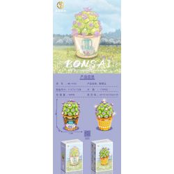 MANGE TECHNOLOGY 9133 non  CHẬU CÂY DỄ THƯƠNG NHÓM ĐÀI PHUN NƯỚC JASPER bộ đồ chơi xếp lắp ráp ghép mô hình Creator BONSAI Sáng Tạo 170 khối