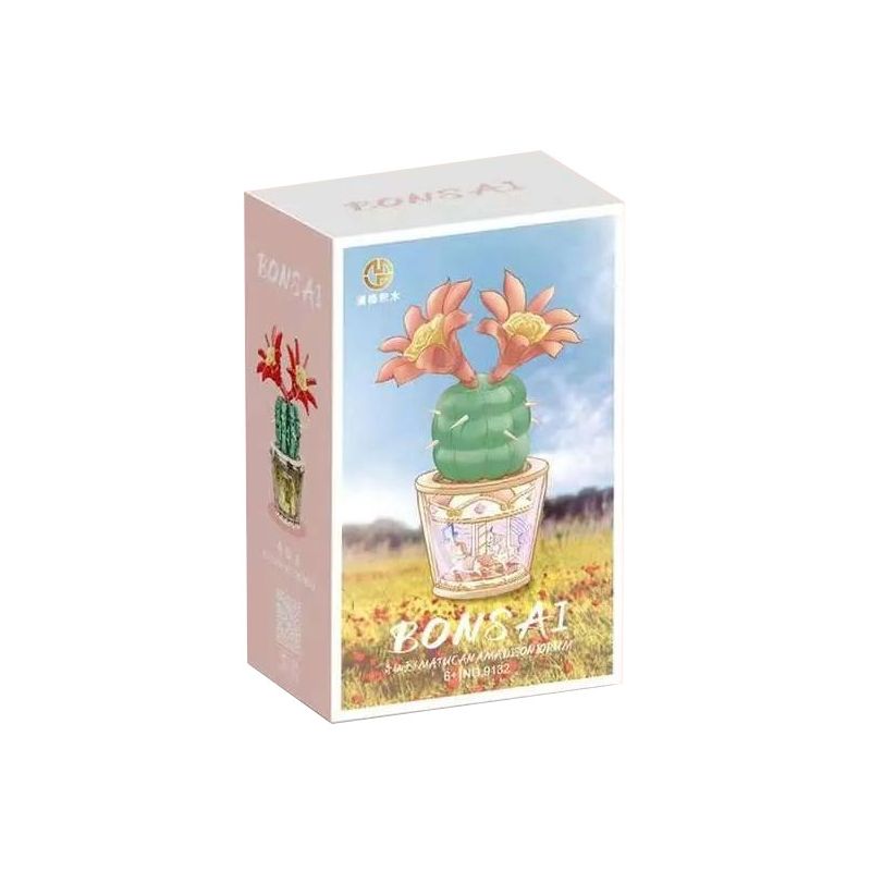 MANGE TECHNOLOGY 9132 non  NHỮNG CHẬU CÂY DỄ THƯƠNG QIXIAN JADE CAROUSEL bộ đồ chơi xếp lắp ráp ghép mô hình Creator BONSAI Sáng Tạo 174 khối