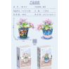 MANGE TECHNOLOGY 9131 non  CHẬU CÂY DỄ THƯƠNG TRĂNG MỜ CHÚ MÈO NGỘ NGHĨNH bộ đồ chơi xếp lắp ráp ghép mô hình Creator BONSAI Sáng Tạo 173 khối