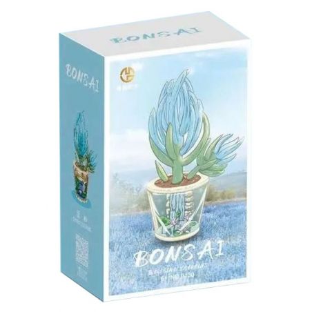 MANGE TECHNOLOGY 9130 non  CHẬU CÂY DỄ THƯƠNG THÁC THÔNG XANH bộ đồ chơi xếp lắp ráp ghép mô hình Creator BONSAI SENECIO SERPENS Sáng Tạo 169 khối
