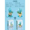 MANGE TECHNOLOGY 9130 non  CHẬU CÂY DỄ THƯƠNG THÁC THÔNG XANH bộ đồ chơi xếp lắp ráp ghép mô hình Creator BONSAI SENECIO SERPENS Sáng Tạo 169 khối