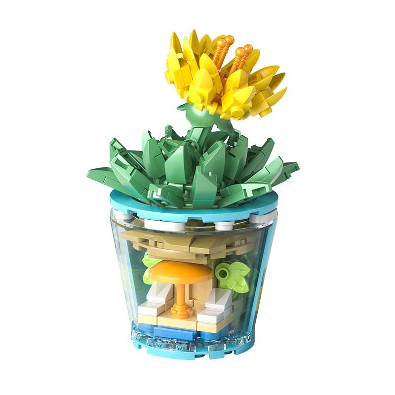 MANGE TECHNOLOGY 9126 non  CÂY TRỒNG TRONG CHẬU DỄ ​​THƯƠNG BÃI BIỂN ZHAOBO bộ đồ chơi xếp lắp ráp ghép mô hình Creator BONSAI BERGERANTHUS Sáng Tạo 171 khối