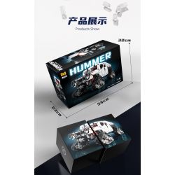 YONGLEXING 11044 non  HUMMER ĐƯỢC THEO DÕI tỷ lệ 1:8 bộ đồ chơi xếp lắp ráp ghép mô hình  Kỹ Thuật Công Nghệ Cao Mô Hình Phương Tiện 3088 khối