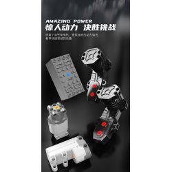 YONGLEXING 11044 non  HUMMER ĐƯỢC THEO DÕI tỷ lệ 1:8 bộ đồ chơi xếp lắp ráp ghép mô hình  Kỹ Thuật Công Nghệ Cao Mô Hình Phương Tiện 3088 khối