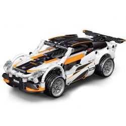 LEIBAO 8329 non  KÉO LẠI MÀU TRẮNG ĐIÊN CUỒNG tỷ lệ 1:22 bộ đồ chơi xếp lắp ráp ghép mô hình  Kỹ Thuật Công Nghệ Cao Mô Hình Phương Tiện 366 khối