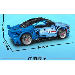 LEIBAO 8328 non  KÉO LẠI MÀU XANH ĐIÊN CUỒNG tỷ lệ 1:22 bộ đồ chơi xếp lắp ráp ghép mô hình  Kỹ Thuật Công Nghệ Cao Mô Hình Phương Tiện 360 khối