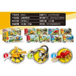 MINGDI LEIBAO K0631 0631 non  JUNGLE EXPLORER 8 KẾT HỢP bộ đồ chơi xếp lắp ráp ghép mô hình Military Army Quân Sự Bộ Đội 506 khối