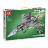 MINGDI LEIBAO K0321 0321 non  MÁY BAY CHIẾN ĐẤU J-35 bộ đồ chơi xếp lắp ráp ghép mô hình Military Army J-35 FIGHTER Quân Sự Bộ Đội 1165 khối