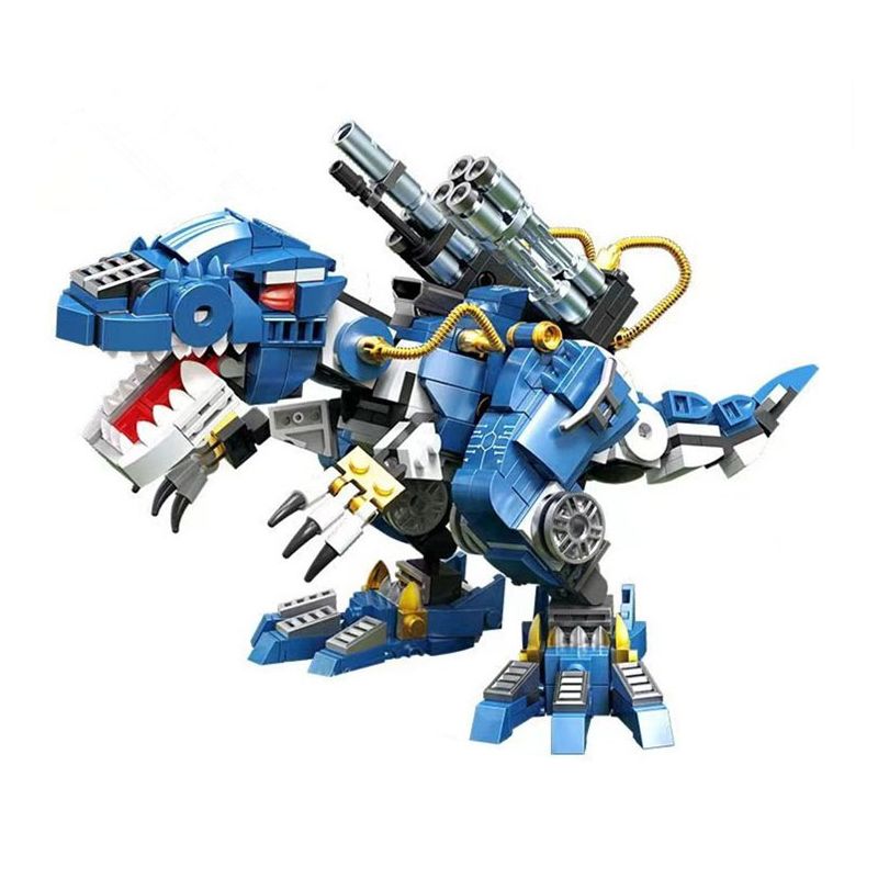 QIAO LE TONG 2104 non  TRẬN CHIẾN KHỦNG LONG BẠO CHÚA bộ đồ chơi xếp lắp ráp ghép mô hình T-REX 502 khối