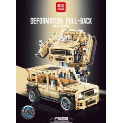 LEIBAO 8315 non  XE PULL BACK BIẾN HÌNH MÀU VÀNG ĐẤT bộ đồ chơi xếp lắp ráp ghép mô hình  DEFORMATION PULL-BACK Kỹ Thuật Công Nghệ Cao Mô Hình Phương Tiện 541 khối