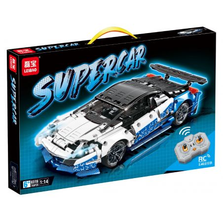 LEIBAO 8319 non  XE THỂ THAO BÓNG QUỶ HUYỀN VŨ tỷ lệ 1:14 bộ đồ chơi xếp lắp ráp ghép mô hình  Kỹ Thuật Công Nghệ Cao Mô Hình Phương Tiện 785 khối