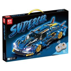 LEIBAO 8316 non  XE THỂ THAO BÓNG XANH QUỶ tỷ lệ 1:14 bộ đồ chơi xếp lắp ráp ghép mô hình  SUPERCAR Kỹ Thuật Công Nghệ Cao Mô Hình Phương Tiện 761 khối