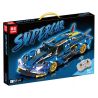 LEIBAO 8316 non  XE THỂ THAO BÓNG XANH QUỶ tỷ lệ 1:14 bộ đồ chơi xếp lắp ráp ghép mô hình  SUPERCAR Kỹ Thuật Công Nghệ Cao Mô Hình Phương Tiện 761 khối
