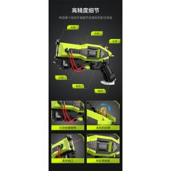 CADA DOUBLEE C81057 81057 non  SÚNG LASER KHOA HỌC VIỄN TƯỞNG bộ đồ chơi xếp lắp ráp ghép mô hình Military Army Quân Sự Bộ Đội 1408 khối