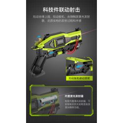 CADA DOUBLEE C81057 81057 non  SÚNG LASER KHOA HỌC VIỄN TƯỞNG bộ đồ chơi xếp lắp ráp ghép mô hình Military Army Quân Sự Bộ Đội 1408 khối