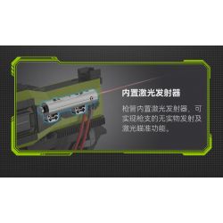 CADA DOUBLEE C81057 81057 non  SÚNG LASER KHOA HỌC VIỄN TƯỞNG bộ đồ chơi xếp lắp ráp ghép mô hình Military Army Quân Sự Bộ Đội 1408 khối