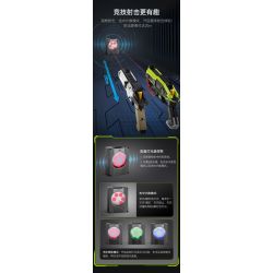 CADA DOUBLEE C81057 81057 non  SÚNG LASER KHOA HỌC VIỄN TƯỞNG bộ đồ chơi xếp lắp ráp ghép mô hình Military Army Quân Sự Bộ Đội 1408 khối