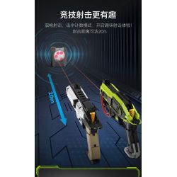 CADA DOUBLEE C81057 81057 non  SÚNG LASER KHOA HỌC VIỄN TƯỞNG bộ đồ chơi xếp lắp ráp ghép mô hình Military Army Quân Sự Bộ Đội 1408 khối