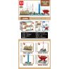 MINGDI LEIBAO K0611 0611 non  4 CÔNG TRÌNH CỔ ĐIỂN Ở THƯỢNG HẢI TÒA NHÀ HSBC QUAN THÁP TRUYỀN HÌNH MINH CHÂU PHƯƠNG ĐÔNG TRUNG TÂM TÀI CHÍNH THẾ GIỚI TRƯNG BÀY QUỐC TẠI WORLD EXPO bộ đồ chơi xếp lắp ráp ghép mô hình Architecture Công Trình Kiến Trúc 807 khối