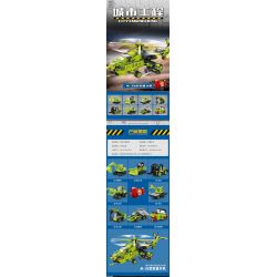 Kazi KY80464 80464 non  KỸ THUẬT ĐÔ THỊ TRỰC THĂNG VŨ TRANG MI-28 TỔ HỢP bộ đồ chơi xếp lắp ráp ghép mô hình CITY ENGINEERING 1065 khối